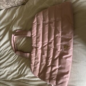 Victoria's Secret Pink Quilted Tote Bag with Plush Design *NEW*